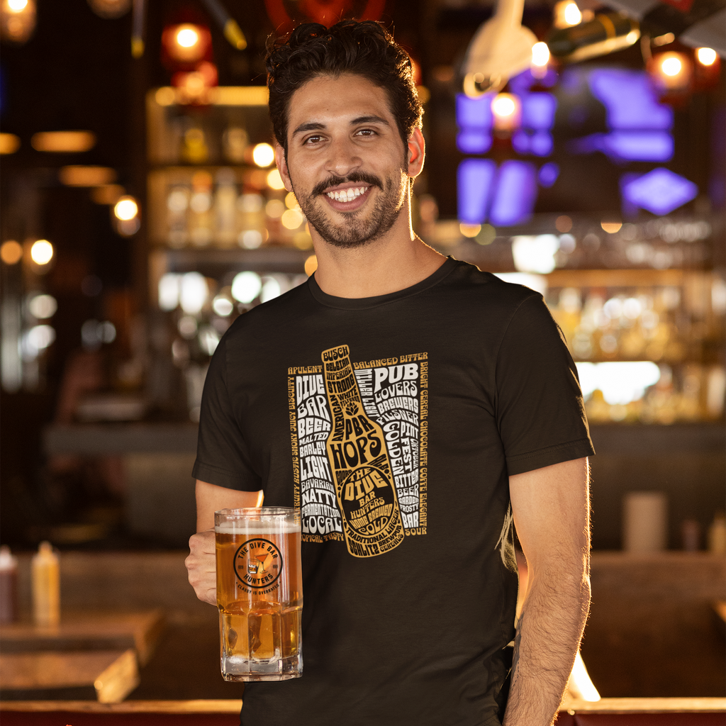 Beer Bottle Retro Unisex t-shirt