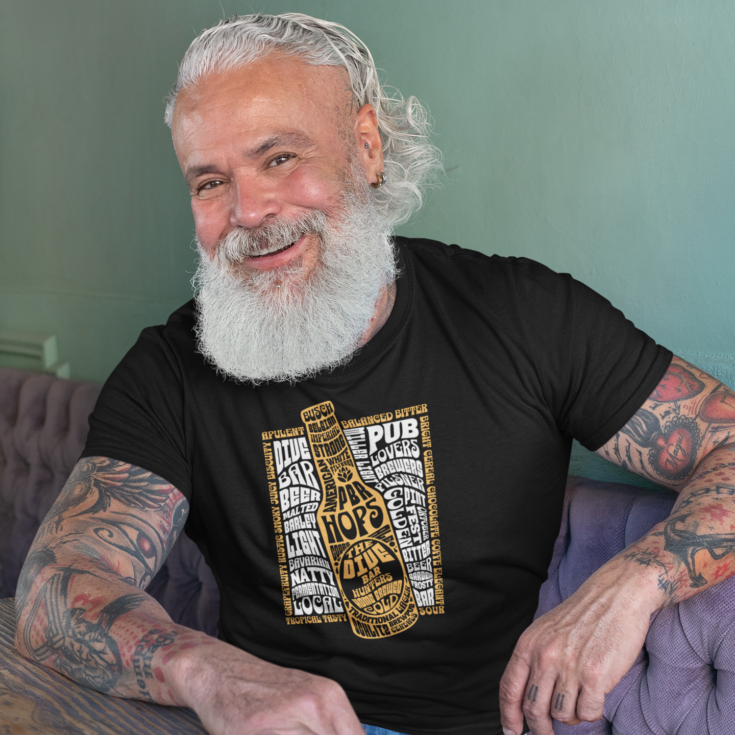 Beer Bottle Retro Unisex t-shirt