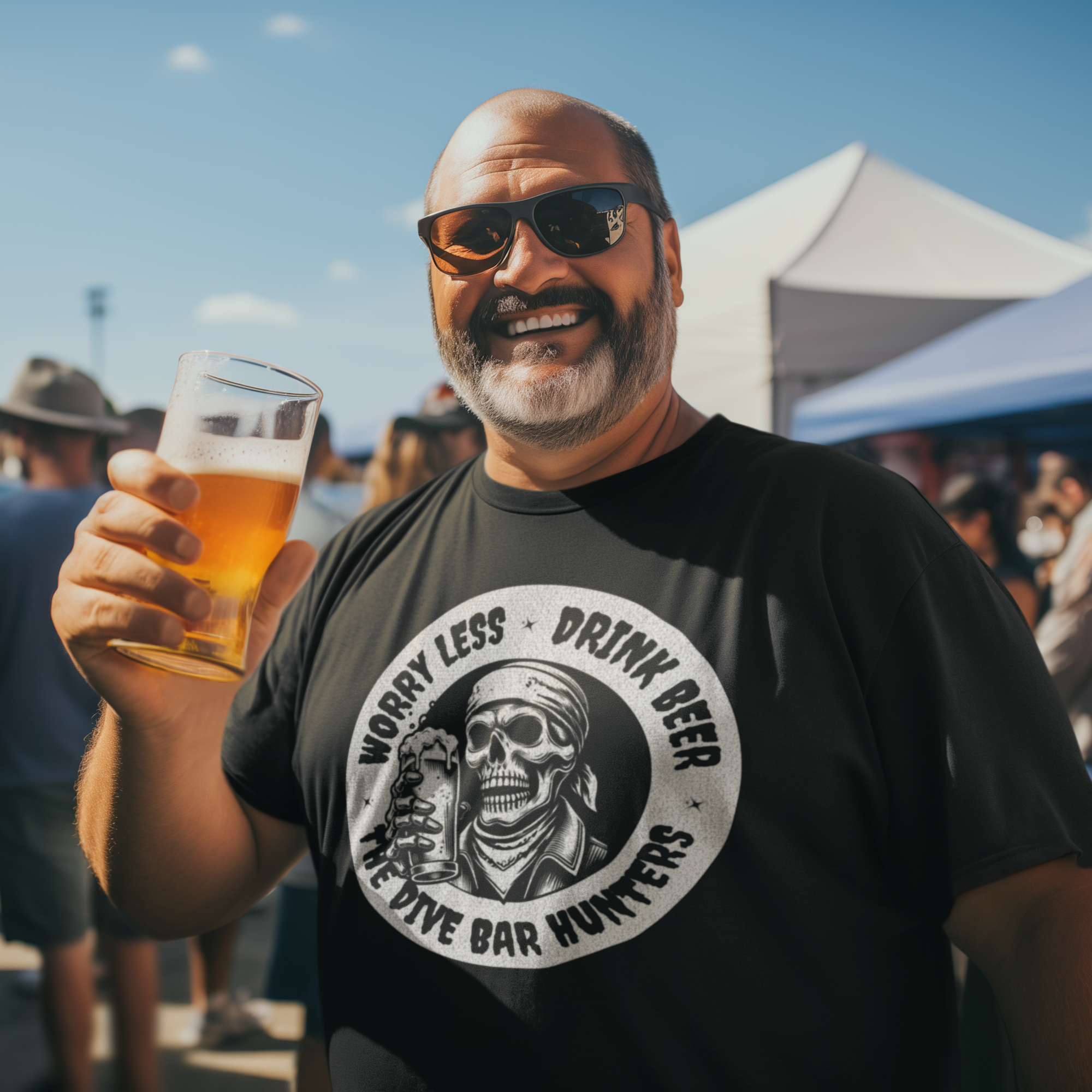 Worry Less / Drink Beer Unisex t-shirt